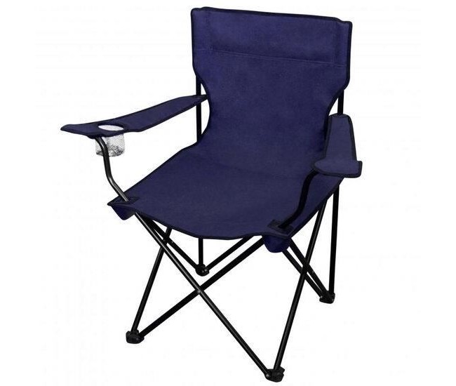 Scaun pliabil gradina, camping, pescuit, albastru, max 120 kg, 50x50x80 cm