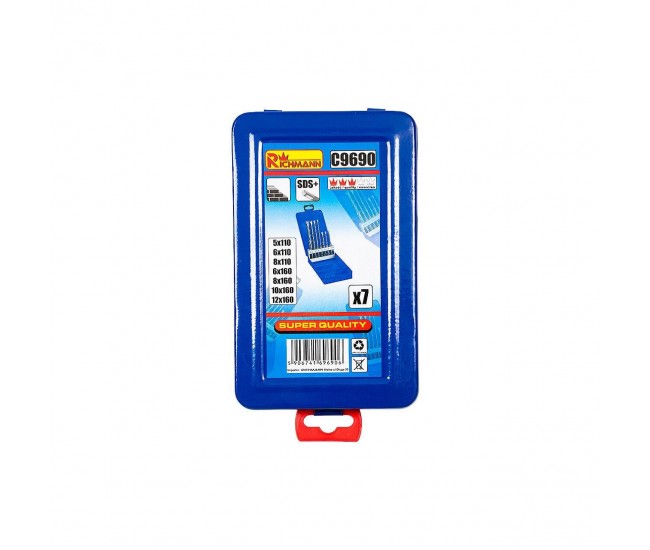 Set 7 burghie pentru beton, SDS PLUS, 5-12 mm, Richmann