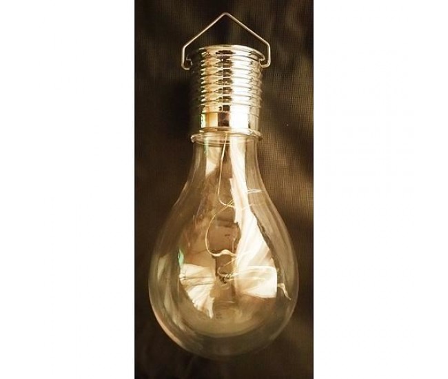 Lampa solara pentru gradina, tip bec, LED, 24 buc, 7.5x22 cm, Acrux 