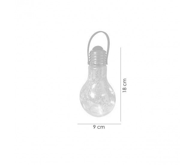 Lampa pentru gradina, tip bec, LED, set 24 buc, 1xAA, 9x18 cm, Stella