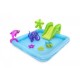 Piscina gonflabila pentru copii, de joaca, cu tobogan, 239x206x86 cm, Bestway Fantastic Aquarium