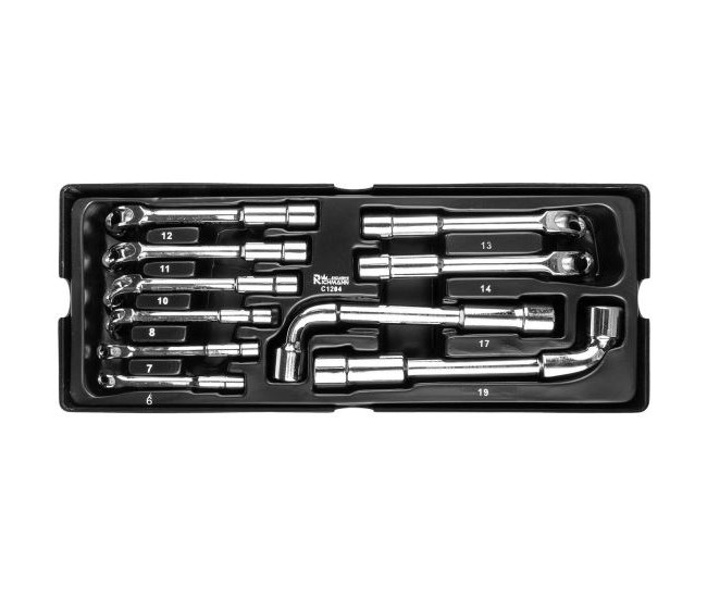 Set chei tubulare TIP L, sertar TIP A (385x150 mm) pentru dulap mobil, 6-19 mm, 10 buc, RICHMANN EXCLUSIVE