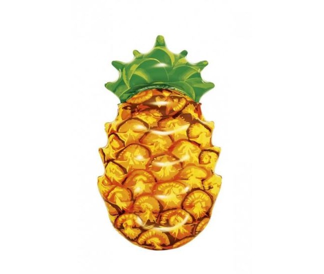 Saltea de apa gonflabila, model ananas, multicolor, 174x96 cm, Bestway 