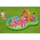 Piscina gonflabila pentru copii, de joaca, cu tobogan, 295x190x137 cm, Bestway Sing 'n Splash