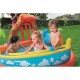 Piscina gonflabila pentru copii, de joaca, cu tobogan, 265x265x104 cm, Bestway Laguna Lava