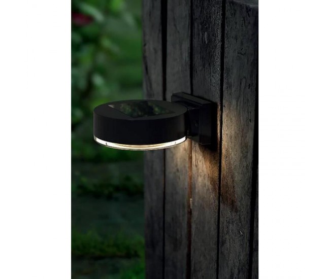 Lampa solara de perete/gard, LED, set 2 buc, 14x12x5.5 cm