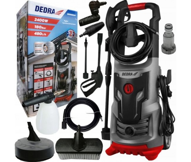 Aparat de curatat cu presiune, 2400 W, 180 bar, 480 l/h, Dedra