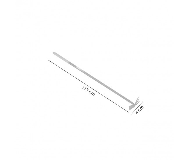Sapaliga, plata, cu coada metalica, 3 dinti, 113 cm, Richmann Exclusive