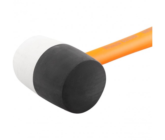Ciocan cauciuc, alb-negru, maner fibra, 1100g, Richmann Exclusive