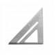 Echer tamplar/dulgher, aluminiu, triunghiular, cu picior, 180x3 mm, Richmann