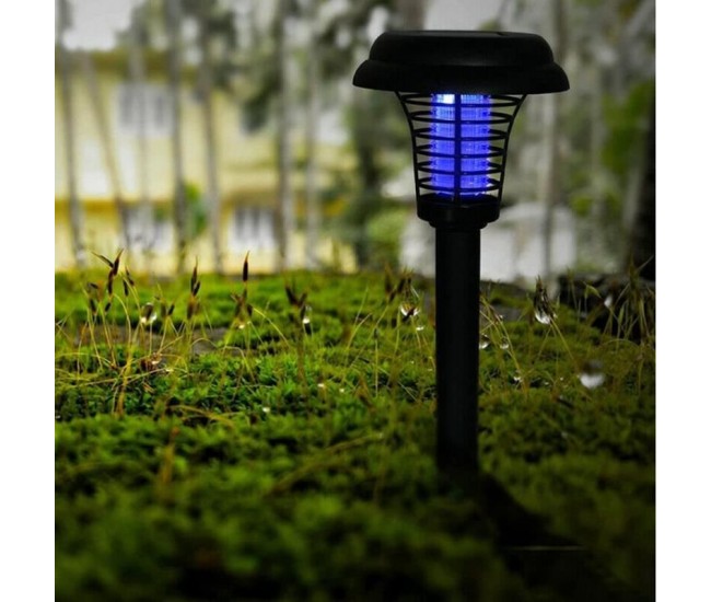 Lampa solara pentru gradina, anti-insecte, tantari, muste, UV, LED, 13x42 cm