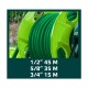 Tambur, rola, pentru furtun gradina, 1/2-45 m, 3/4-15 m, Verto 