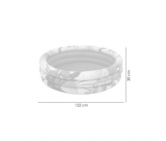 Piscina gonflabila pentru copii, rotunda, 122x30 cm, Bestway Spider-Man