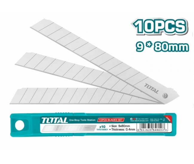 TOTAL - SET 10 LAME CUTTER 9*80MM