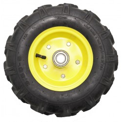 Roata roaba - TT - ax 20mm - rulment - crampoane - 3.50-6 4PR Roata roaba - TT - ax 20mm - rulment - crampoane - 3.50-6 4PR