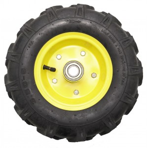 Roata roaba - TT - ax 20mm - rulment - crampoane - 3.50-6 4PR