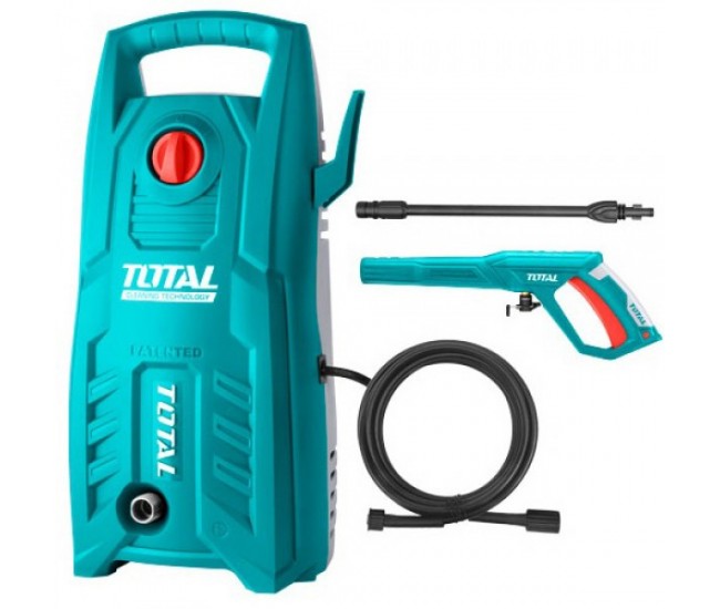 TOTAL - Aparat de spalat cu presiune - 130Bar - 5.5L/min - 1400W TOTAL - Aparat de spalat cu presiune - 130Bar - 5.5L/min - 1400W