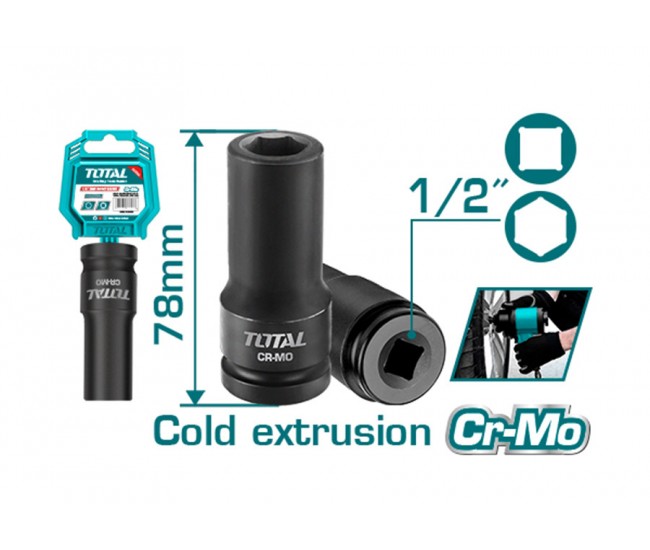 TOTAL - Cheie tubulara de impact - 24x78mm