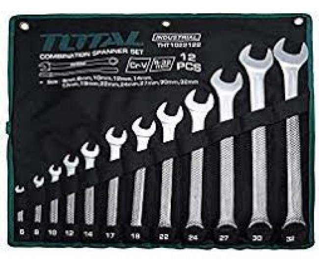 TOTAL - SET 12 CHEI COMBINATE FIXE/INELARE - 6-32MM (INDUSTRIAL)