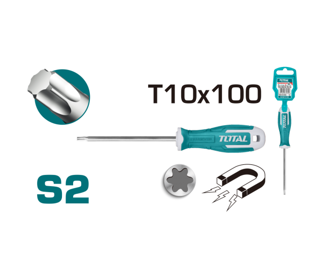 TOTAL - Surubelnita Torx-TX T10 - 5.0mm - 100mm -