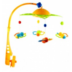 Carusel muzical cu proiectii pe baterii Bee Fairyland Carusel muzical cu proiectii pe baterii Bee Fairyland