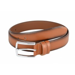 Curea barbati eleganta, din piele naturala maro 3.4 cm - 00002283MD