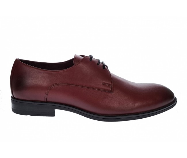 Pantofi barbati, eleganti, office, piele naturala, Bordo, 001VIS