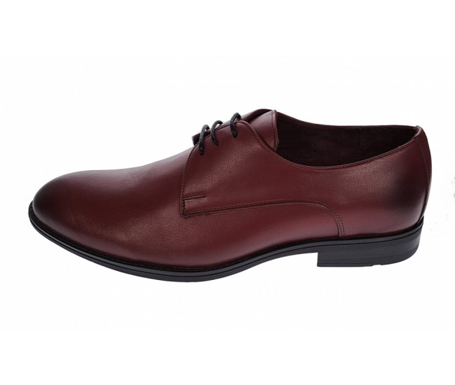 Pantofi barbati, eleganti, office, piele naturala, Bordo, 001VIS