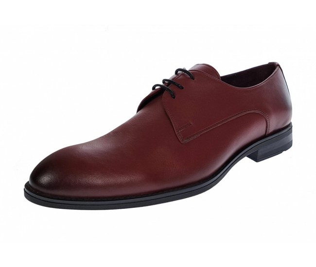 Pantofi barbati, eleganti, office, piele naturala, Bordo, 001VIS