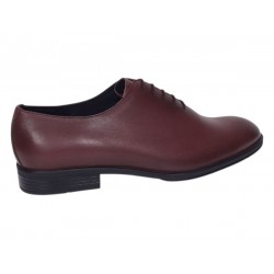 Pantofi barbati eleganti office piele naturala Bordo 002VIS