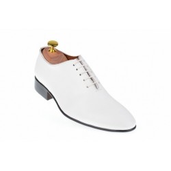 Pantofi barbati, eleganti din piele naturala, alb, 024ABOX