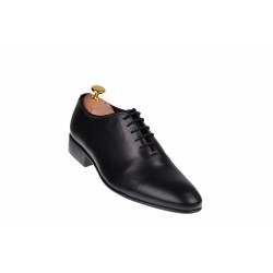 Pantofi barbati office, eleganti din piele naturala, negri, SCORPION, 024NBOX