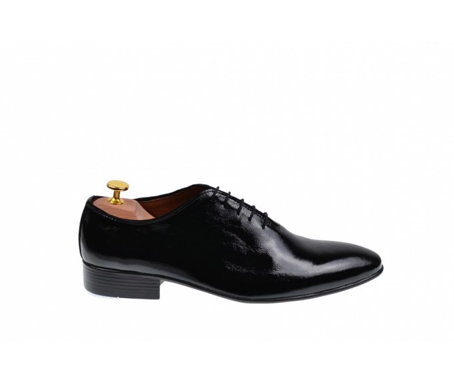 Pantofi barbati office, eleganti din piele naturala lacuita, sifonata 024NLAC2