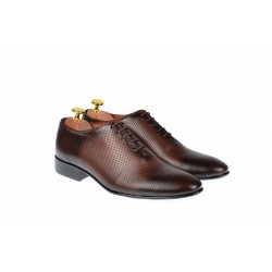 Pantofi barbati office, eleganti din piele naturala maro, ELION MATEO 026M