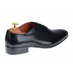 Pantofi barbati office, eleganti din piele naturala lac, ELION MATEO 026NLAC