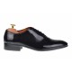 Pantofi barbati office, eleganti din piele naturala negru lucios 026NL