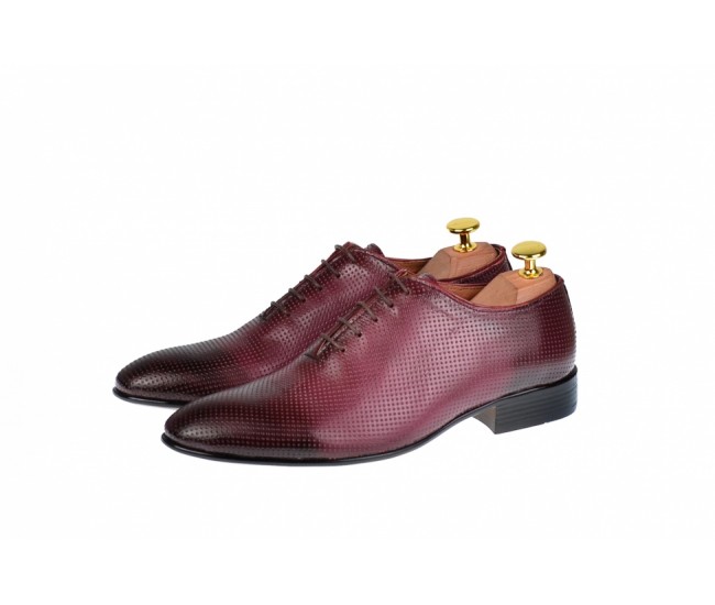 Pantofi barbati office, bordeaux, din piele naturala, ELION 026VIS