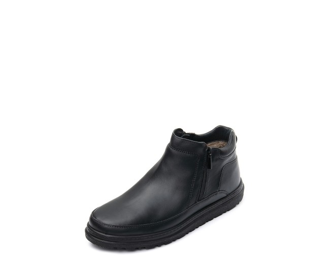 Ghete piele cu blana barbati TELLUS 05-01