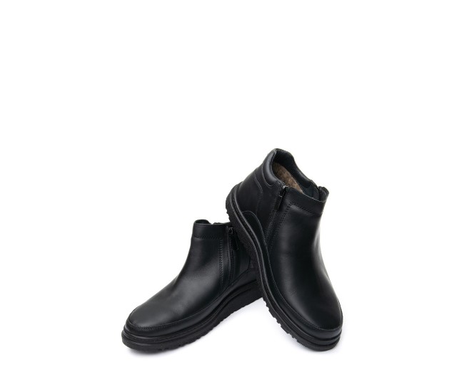 Ghete piele cu blana barbati TELLUS 05-01