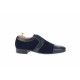 Pantofi barbati eleganti din piele naturala bleumarin inchis - 1006BLM