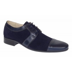 Pantofi barbati eleganti din piele naturala Bleumarin 1006BLM