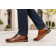 Marimea 40 Pantofi barbati casual din piele naturala Maro Cognac 1010MS