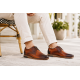 Marimea 40 Pantofi barbati casual din piele naturala Maro Cognac 1010MS