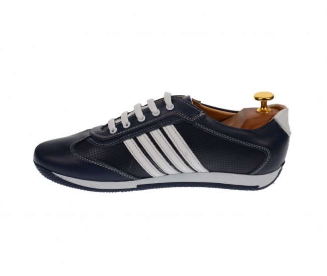 Adidasi barbati, sport, din piele naturala - 1053BLA Adidasi barbati, sport, din piele naturala - 1053BLA