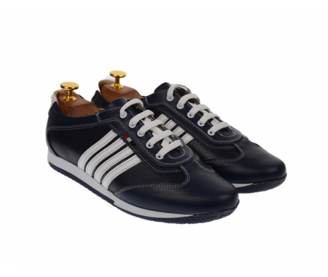 Adidasi barbati, sport, din piele naturala - 1053BLA Adidasi barbati, sport, din piele naturala - 1053BLA