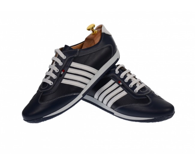Adidasi barbati, sport, din piele naturala - 1053BLA Adidasi barbati, sport, din piele naturala - 1053BLA