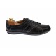 Tenisi barbati sport din piele naturala neagra - 1056SN Tenisi barbati sport din piele naturala neagra - 1056SN