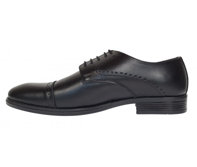 Pantofi barbati eleganti din piele naturala Negru 127N Marimea 41