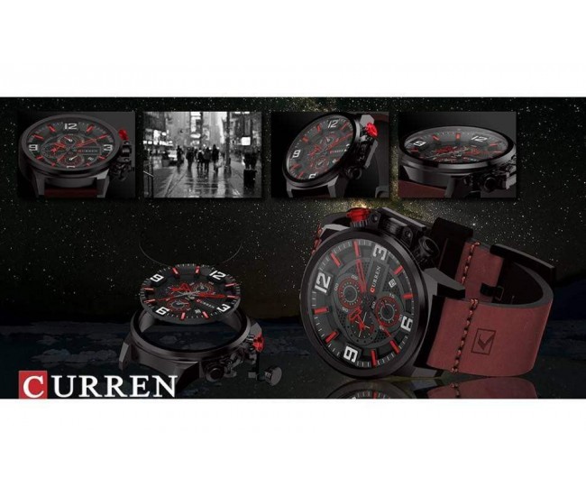 Ceas barbati Curren, casual RED M8278MR