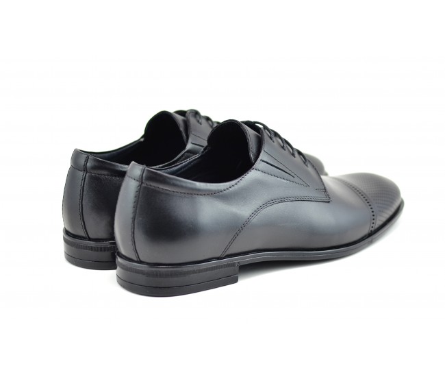 Pantofi barbati eleganti din piele naturala SIR Negru SIR073N